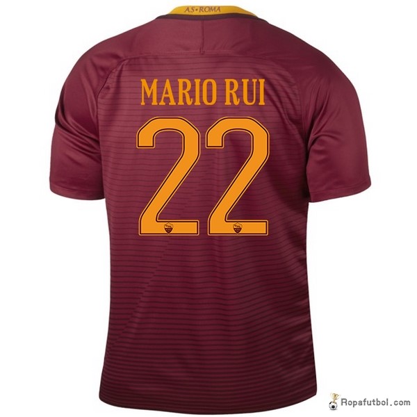 Camiseta As Roma Replica Primera Ropa Mariorui 2016/17 Rojo